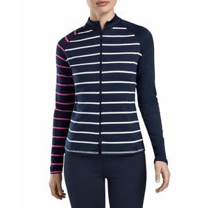 G/Fore Jersey Women's Medium Stripe Block  Full Zip Tech Twilight